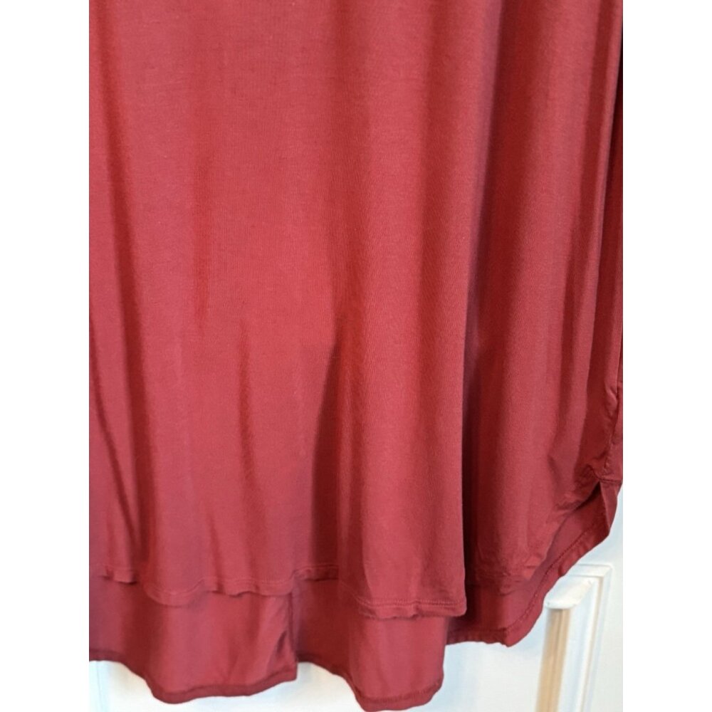 Daily Ritual Maroon Red Midi Sleeveless Dress Women’s XXL V-Neck Soft Stretch - Picture 7 of 14